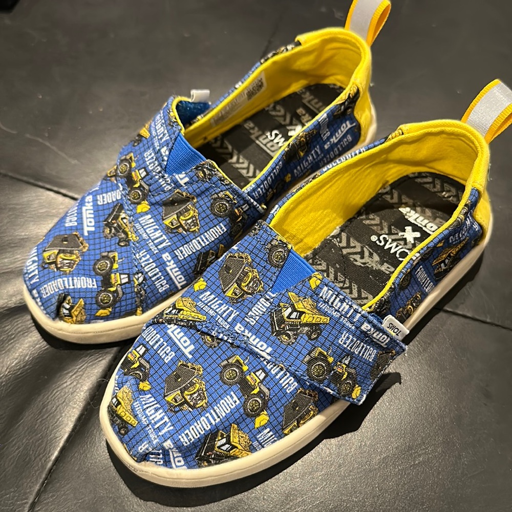 TOMS X Tonka collab toddler shoes!